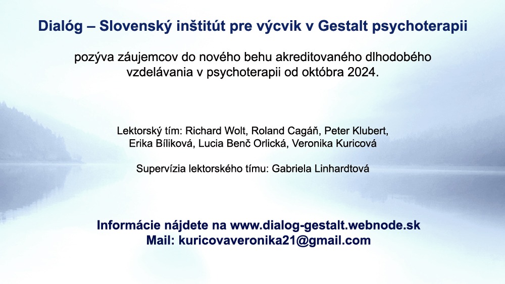 9. beh dlhodobho psychoterapeutickeho vzdelvania v Gestalt psychoterapii