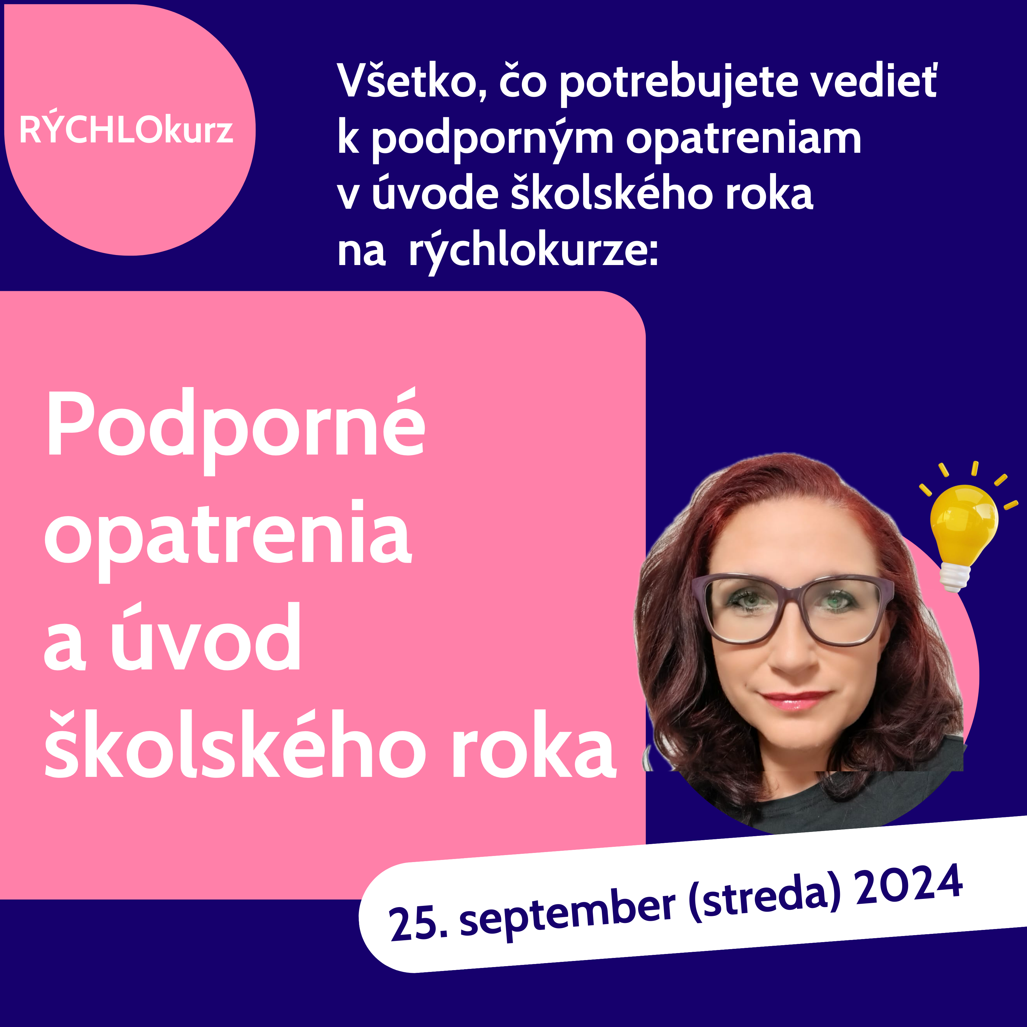 Rchlokurz :  Podporn opatrenia a vod kolskho roka z pohadu riaditeov kl a kolskch podporn