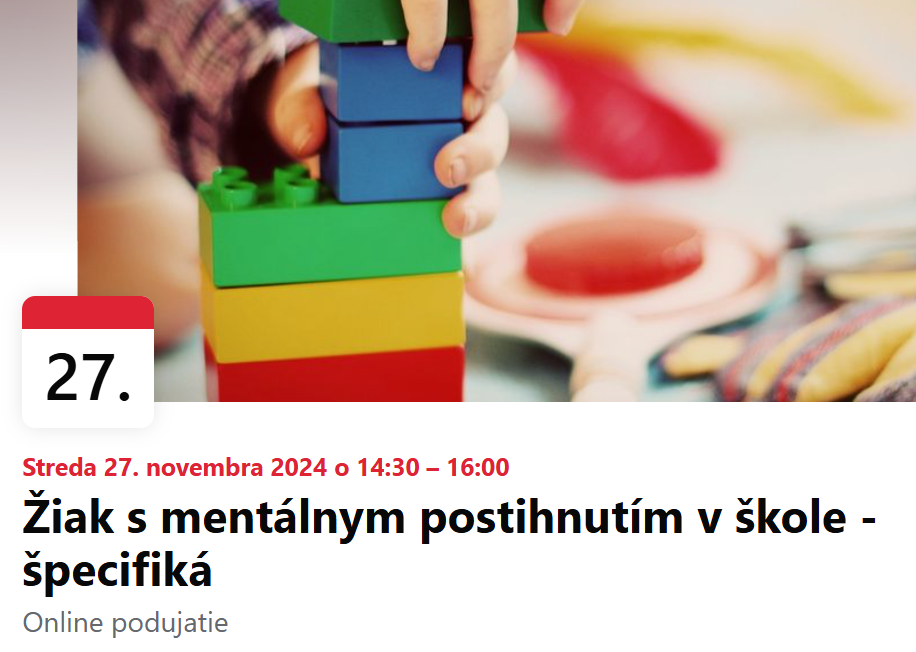 iak s mentlnym postihnutm v kole - pecifik ONLINE