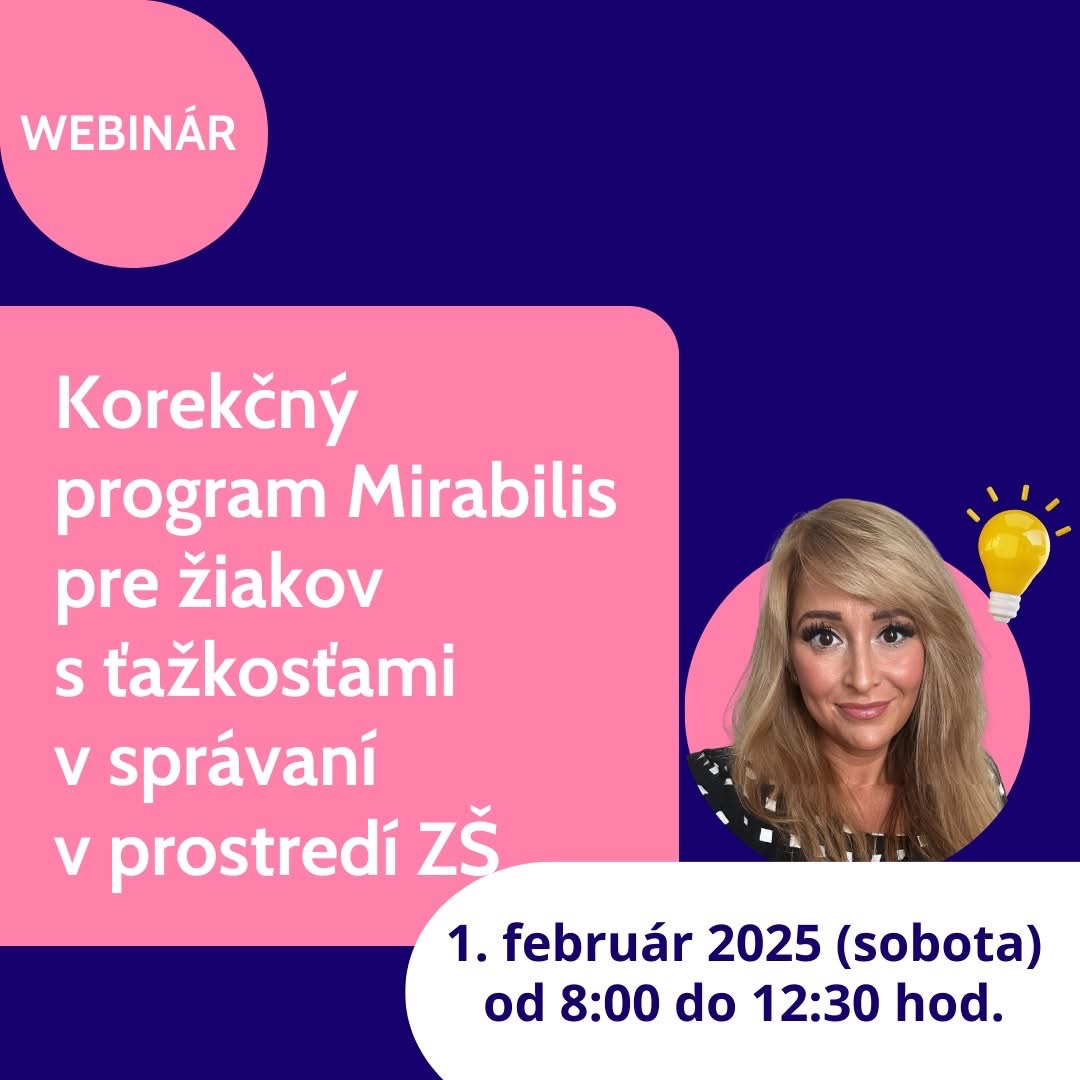 Korekn program Mirabilis pre iakov s akosami v sprvan v prostred zkladnej koly