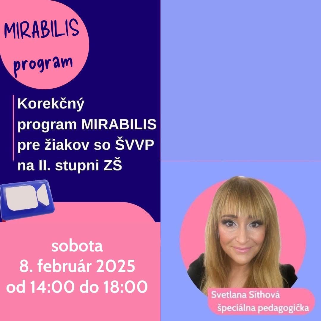 Korekn program Mirabilis pre iakov so VVP na II. stupni Z 🌟